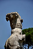 Villa Adriana - The Canopo, detail of the Canephor Silenus. 